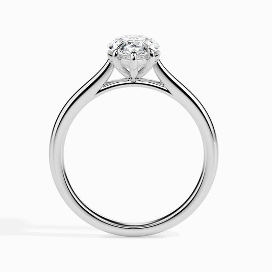 2 Carat Pear-Shaped Diamond Solitaire Engagement Ring