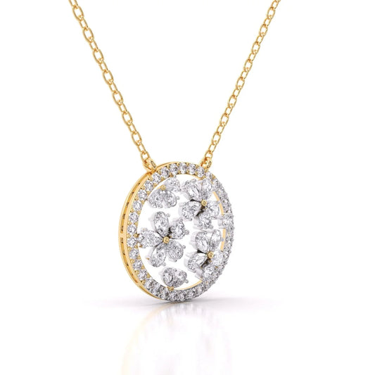 6.07 Carat Fine Circle Diamond Pendant