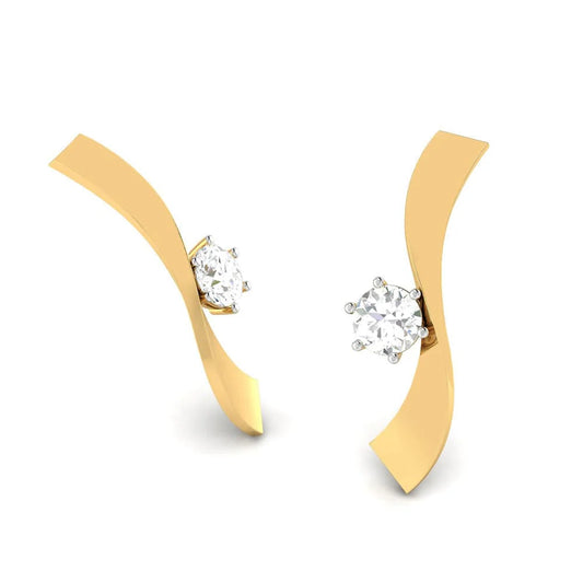 Fancy Cut Stacked Laboratory-Grown Diamond Stud Earrings