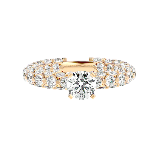 4.57 Carat Diamond Round-Shaped Solitaire Engagement Ring