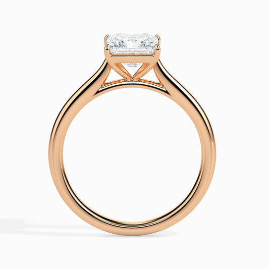 1 Carat Princess-Cut Diamond Solitaire Engagement Ring